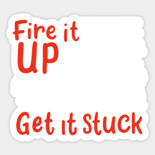 ATV QUAD RIDING: Fire It Up Sticker